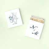 "Initials Lemon Matchbox, set of 100" - Matchbooks and Matches in blue by ForYourParty
