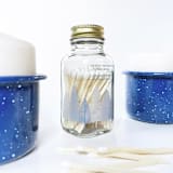"Ice Blue Noble Fir Match Jar" - Matchbooks and Matches in blue by Jessica Cunningham