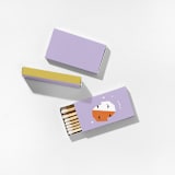 "Color Pop Gemini Matchboxes, Pack of 4" - Matchbooks and Matches in clear by ForYourParty