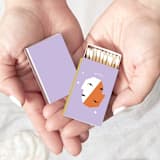"Color Pop Gemini Matchboxes, Pack of 4" - Matchbooks and Matches in clear by ForYourParty