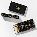 "Virgo Matchboxes, Black and Gold, Pack of 4" - Matchbooks and Matches in brown by ForYourParty