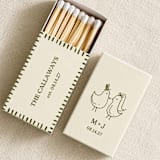 "Wedding Chicks Customizable Matchboxes | Set of 50" - Matchbooks and Matches in green by Paper Haven