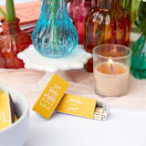 "Kitschy Cocktail Hour Toasting Glasses Triangle Matchbox, set of 100" - Matchbooks and Matches in black by ForYourParty