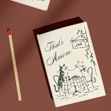 "That's Amore Cats Customizable Matchboxes | Set of 50" - Matchbooks and Matches in green by Paper Haven
