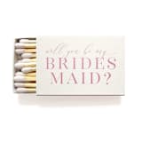 "Will You Be My Bridesmaid Matchbox" - Matchbooks and Matches in pink by Tea and Becky