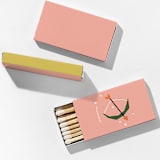 "Color Pop Sagittarius Matchboxes, Pack of 4" - Matchbooks and Matches in yellow by ForYourParty