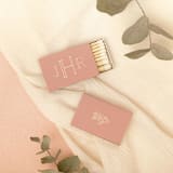 "Monogram Flower Matchbox, set of 100" - Matchbooks and Matches in natural by ForYourParty