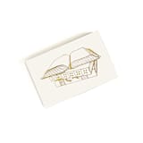 "Book Lover Matchbox, Gold on Ivory" - Matchbooks and Matches in beige by Jessica Cunningham