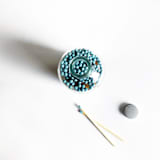 "4" Robin's Egg Blue Candle Match Jar | Sky Blue Long Matches" - Matchbooks and Matches in blue by Jessica Cunningham