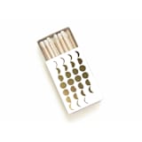 "Phases of the Moon Matchbox, Gold on White" - Matchbooks and Matches in white by Jessica Cunningham