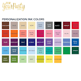 "Personalized Painted Floral Script Names Matchboxes, set of 100" - Matchbooks and Matches in multicolor by ForYourParty