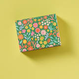 "Floral Meadow Matchbox with Colorful Matchsticks" - Matchbooks and Matches in green by Summer Hedglin