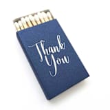 "Blue Thank You Matchbox" - Matchbooks and Matches in blue by Tea and Becky