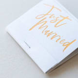 "Just Married Matchbooks, pack of 8" - Matchbooks and Matches in white by ForYourParty