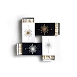 "Compass Rose Matchbox, Gold on White" - Matchbooks and Matches in white by Jessica Cunningham