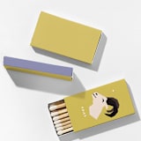 "Color Pop Aries Matchboxes, Pack of 4" - Matchbooks and Matches in natural by ForYourParty