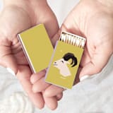 "Color Pop Aries Matchboxes, Pack of 4" - Matchbooks and Matches in natural by ForYourParty
