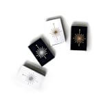 "Compass Rose Matchbox, Silver on Black" - Matchbooks and Matches in black by Jessica Cunningham