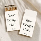 "Custom Matchboxes | Set of 50" - Matchbooks and Matches in multicolorassorted-colors by Paper Haven