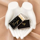 "Zodiac Matchboxes, Black and Gold, Pack of 12" - Matchbooks and Matches in beige by ForYourParty