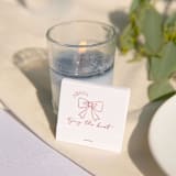 "Bow Tying the Knot Bridal Matchbooks, set of 50" - Matchbooks and Matches in green by ForYourParty