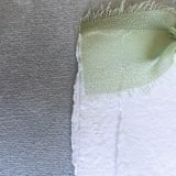 "Handmade Paper Menus With Sage Green Bow | Set Of 10 | Custom Text" - Menus in green by Cotton and Bow