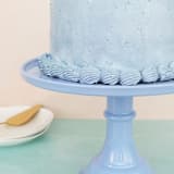 "Wedgewood Blue Melamine Cake Stand- Large" - Cake Stands in beige by Joyeux Company