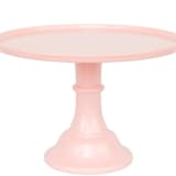 "Peony Pink Melamine Cake Stand- Large" - Cake Stands in brown by Joyeux Company