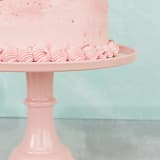 "Peony Pink Melamine Cake Stand- Large" - Cake Stands in brown by Joyeux Company