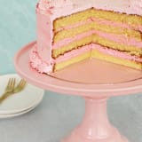 "Peony Pink Melamine Cake Stand- Large" - Cake Stands in brown by Joyeux Company