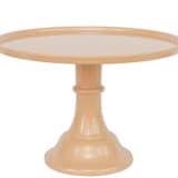 "Latte Brown Melamine Cake Stand- Large" - Cake Stands in yellow by Joyeux Company