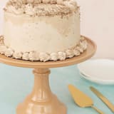 "Latte Brown Melamine Cake Stand- Large" - Cake Stands in yellow by Joyeux Company