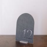 "Table Number - Arch - Dove" - Table Numbers in gray by Velvet Raptor