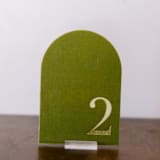 "Table Number - Arch - Avocado" - Table Numbers in green by Velvet Raptor
