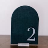"Table Number - Arch - Tourmaline" - Table Numbers in blue by Velvet Raptor
