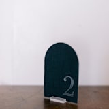 "Table Number - Arch - Tourmaline" - Table Numbers in blue by Velvet Raptor