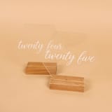 "Acrylic Table Number | Set “21-25” | Hexagon" - Table Numbers in clear by Hanna Roberts
