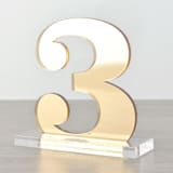 "Clarendon Table Numbers, Gold" - Table Numbers in gold by Em and Me Studio