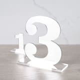 "Clarendon Table Numbers, Silver, Large" - Table Numbers in silver by Em and Me Studio