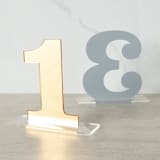 "Clarendon Table Numbers, Gold, Large" - Table Numbers in gold by Em and Me Studio