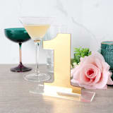 "Clarendon Table Numbers, Gold, Large" - Table Numbers in gold by Em and Me Studio