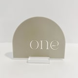 "Acrylic Arch Table Number" - Table Numbers in multicolorassorted-colors by Alexandra Ettis