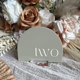 "Acrylic Arch Table Number" - Table Numbers in multicolorassorted-colors by Alexandra Ettis