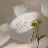 "Deckled Edge / Handmade Paper Table Numbers, Design 1" - Table Numbers in multicolorassorted-colors by Studio Lavender