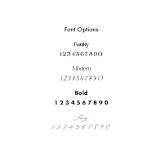 "Arch Funky Table Numbers" - Table Numbers in white by Aislinn Minardi