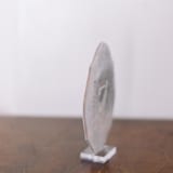 "Double Sided Table Number - Oval - Dove" - Table Numbers in gray by Velvet Raptor