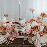 "Rose Gold Mirror Table Number" - Table Numbers in copper by Alexandra Ettis