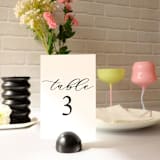 "Table Number | Set “1-10” | White & Black" - Table Numbers in white by Hanna Roberts