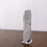 "Double Sided Table Number - Scroll - Dove" - Table Numbers in gray by Velvet Raptor