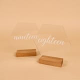 "Acrylic Table Number | Set “16-20” | Hexagon" - Table Numbers in clear by Hanna Roberts